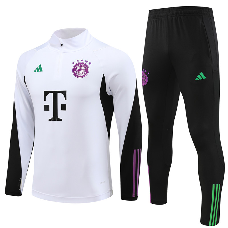 Bayern Munich 23-24 Kids Long Sleeve Training Set White